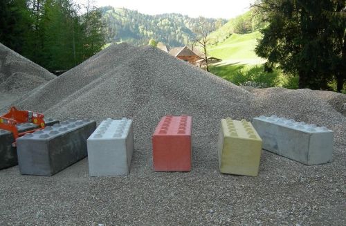 Betonblock Farbig 2